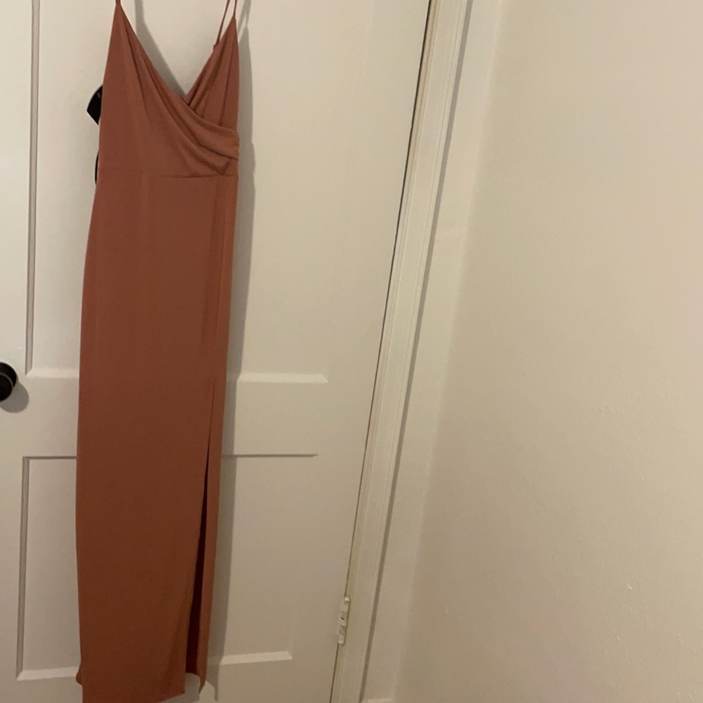 NWT Mauve side slit maxi